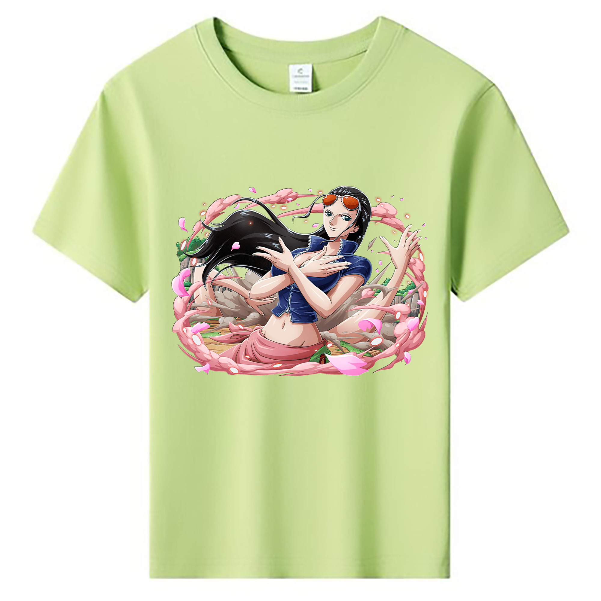 ワンピース ニコ・ロビン ONE PIECE Nico Robin 綿100％キッズTシャツ（フロントプリント）